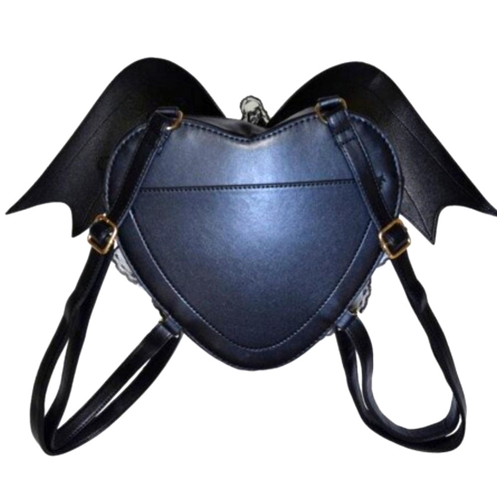 Heart-shaped with dragon wings bag
